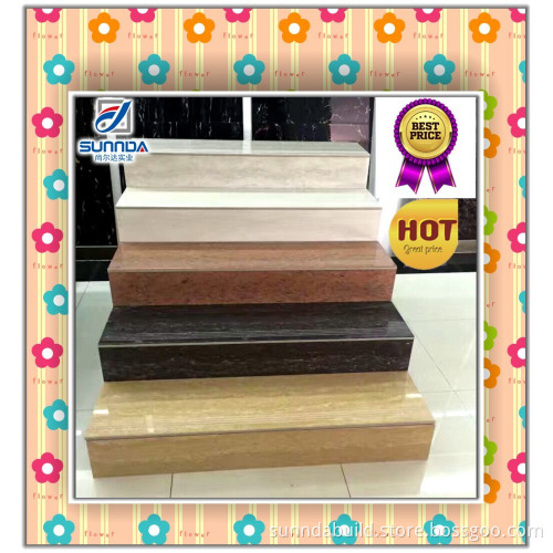 hotsale latest 1000x300x17 glazed porcelain marble stairs and raisers non slip flooring tiles